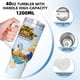 thumbnail image 5 of Código: KND Vaso aislado de acero inoxidable con asa, diseño temático, regalo para familia, amigos y fans; incluye pajita y encaja en el portavasos estándar, 40 oz, 5 of 6