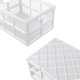 thumbnail image 3 of Cajas de almacenamiento Sosody, de plástico, grandes, plegables, de 34 litros, 4 unidades, color blanco, 3 of 7