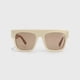 thumbnail image 3 of Lentes De Sol Mujer Marco Rectangulares Festivales Verano beige Talla Única, 3 of 6