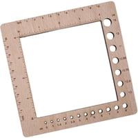 Bothyi - Regla De Calibre Para Tejer, Marco De Conteo Cuadrado Multiusos Compacto, Regla Para Adultos