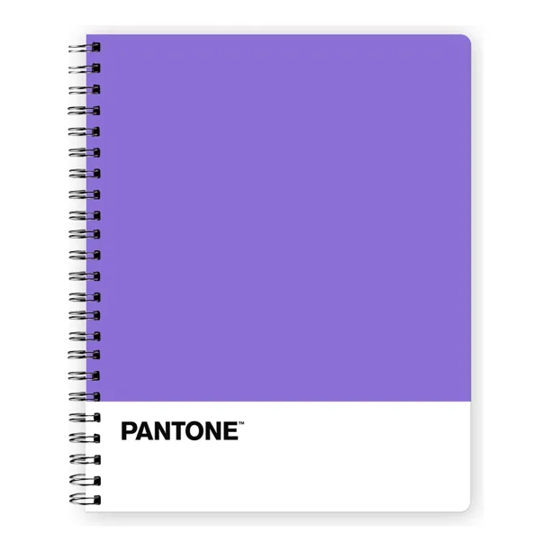 Cuaderno Universitario Pantone Color Flúor Tapa Dura 7mm violeta