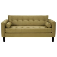 Bodevir - Sofa Retro 3C Felpa 00 Verde Musgo
