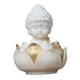 thumbnail image 3 of Estatua De Buda Tallada En Madera, Adorno De Escritorio Hecho A Mano Para Estante De Sala De Yoga, 3 of 5
