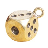 Magideal - Llavero De Dados De Latón Llavero Colgantes Estatua Llavero De Metal Vintage Llaveros Para La Fabricación De Joyas Llavero Punk Adornos Colgante De
