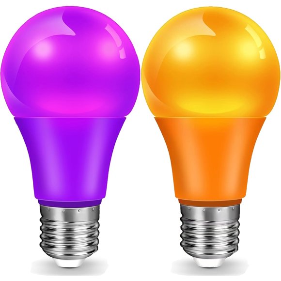 Bombilla LED LKQH 9W (60W) E26 Naranja+Morado 110V