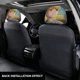 thumbnail image 3 of El Imaginario Funda Protectora Universal para Reposacabezas de Coche, Funda Elástica para Reposacabezas de Asiento de Auto, Funda de Tela Antipolvo, Accesorios de Interior 2 Piezas, 3 of 6