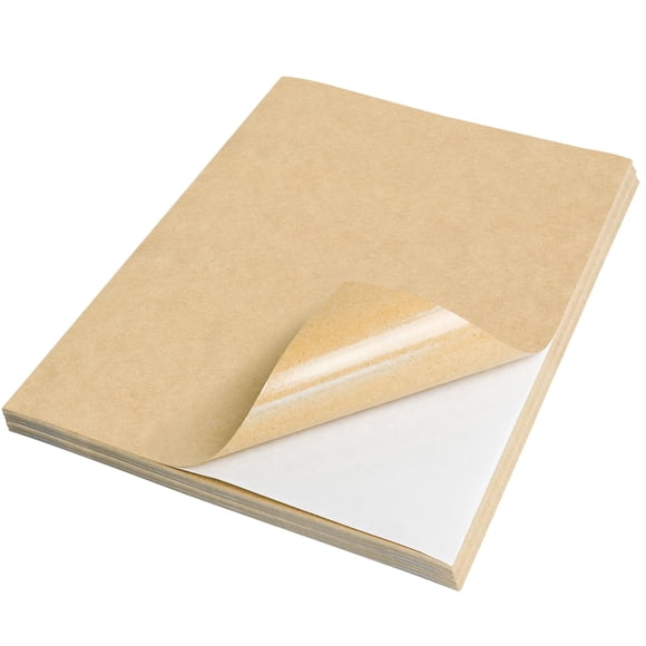 Papel Autoadhesivo NATURALABEL A4 100 Hojas Kraft Mate