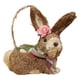 thumbnail image 5 of Adorno De Conejo De Paja De Pascua Cesta De Huevos Rellenos Conejito Para Escritorio De Vacaciones Hogar, 5 of 5
