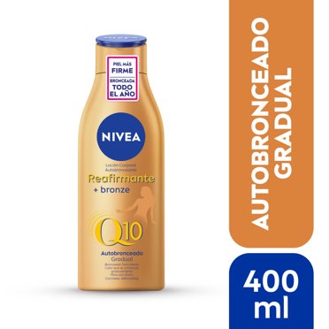 Loción Corporal Q10 Reafirmante + Autobronceante, 400 ml