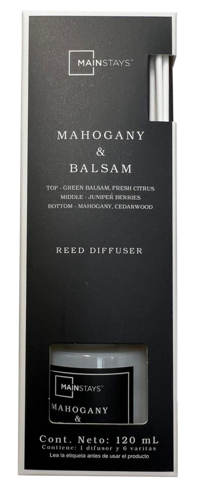 Difusor De Aroma 120 Ml Mahogany Balsam Mainstays