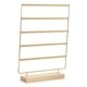 thumbnail image 1 of Soporte De Exhibición De Pendientes De 5 Niveles, Base De Madera, Suministros De Adorno, Estante Colgante Para Tienda, Dorado, 1 of 4