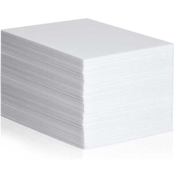 Planchas de espuma STRAWBLEAG 30 uds 25 × 20 cm blancas 5 mm de grosor
