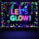 thumbnail image 1 of Telón de fondo fotográfico XJLANTTE Neon Let's Glow Party 1,8 x 1,2 m, 1 of 3