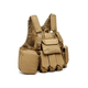 thumbnail image 1 of Chaleco táctico militar airsoft Cira, color beige, 1 of 2