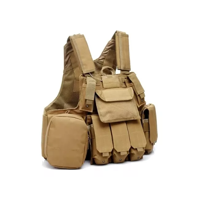 Genérico - Chaleco Táctico Militar Airsoft Cira, Color Beige