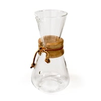 Impoplanet - Cafetera De Vidrio Chemex 3 Tazas Mango Madera 400 Ml