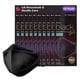 thumbnail image 1 of [Mascarilla] Airwasher KF94 desechable de 4 capas, paquete de 10, negro, 1 of 9