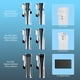 thumbnail image 4 of Compatible con el soporte de pared PS5 Pro/Slim/Console con gancho de almacenamiento y colgador de auriculares de mando para la organización de accesorios de la consola PlayStation 5-Blanco, 4 of 10