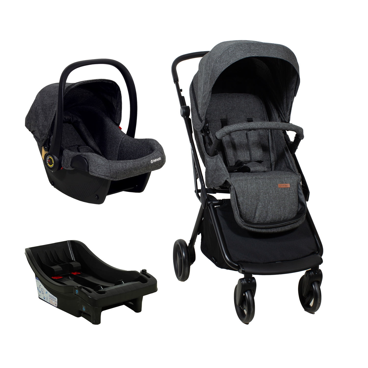 Bebesit - Coche Travel System Swift 360 Gris