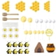 thumbnail image 2 of Toppers de Pastel de Abejas de 35 Piezas, Topper de Pastel de Jarra de Miel, Decoración Creativa de Fiesta Temática de Abejas Miel para La Celebración, 2 of 5
