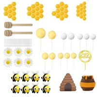 Bothyi - 35 Adornos Para Tartas De Abeja Para Fiestas De Revelación De Género, Decoración Para El Primer Día
