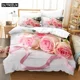 thumbnail image 1 of Pink Flower Duvet Cover and Pillowcases Set Double Bed 3D Bedding Sets Pink Quilt Linen Bed Sheets, 1 of 5