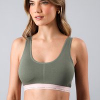 Peto Algodon Logo Flores Mujer 25500-235