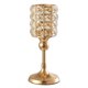 thumbnail image 4 of Candelabro Dorado De Boda De Hierro De Cristal, Candelabro De Decoración Para Oficinas De Iglesia, Altura 26cm, 4 of 5