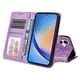 thumbnail image 4 of Funda tipo cartera FOXDOCK para Samsung Galaxy A35 , diseño girasol en relieve, cuero PU, cierre magnético, soporte y tarjetero, 4 of 5