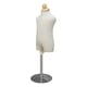 thumbnail image 3 of Torso de niño pequeño, modelos de exhibición, soporte para niña y niño, vestido decorativo, parte del cuerpo, maniquí de altura ajustable de Soporte de acero, 3 of 5