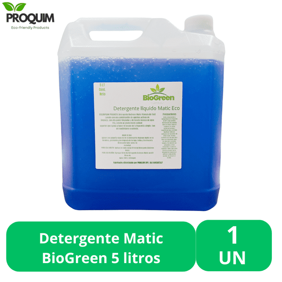 Detergente Matic BioGreen eco 5 litros Unidad