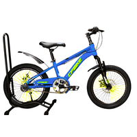 Vipnetwork - Bicicleta Aro 18 Cfbike Con Freno Disco Azul Log Amarillo