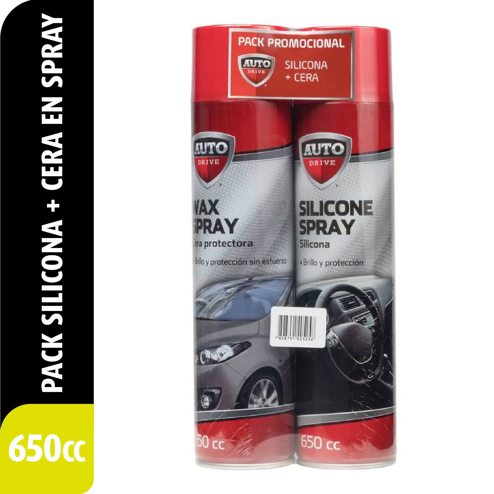 Pack Silicona 650cc + Cera En Spray 650cc 1 Un Autodrive