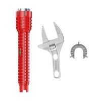 Ioensy - Llave De Fregadero, Llave Antideslizante, Herramienta De Plomería Para Tuercas De Suministro, Inodoro De Baño