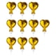 thumbnail image 4 of 10 Piezas De Globos De Aluminio De 5 Pulgadas Para Bodas, Baby Shower, Graduación, Aniversario, Adornos, Corazón áureo, 4 of 4