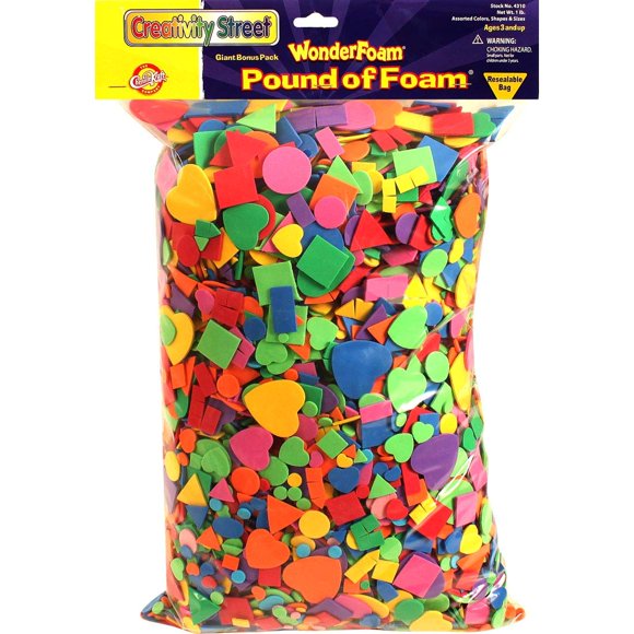 Paquete surtido de formas de espuma Wonderfoam 450 g