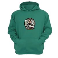 Genérico - Poleron Canguro Attack On Titan Verde Aguamarina Talla Xs Unisex