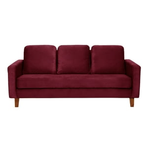 Latam Home - Sofa Venecia 3C Tela Velvet Burdeo