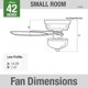 thumbnail image 5 of Ventilador de techo Hunter Newsome 42" LED de 5 aspas blanco, 5 of 9