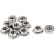 thumbnail image 1 of Tuercas de seguridad con brida hexagonal dentada de acero inoxidable 304 M8 x 1,25 mm, 10 unidades, 1 of 3