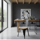 thumbnail image 3 of Set de 4 sillas tolix metal con asiento de madera, 3 of 3