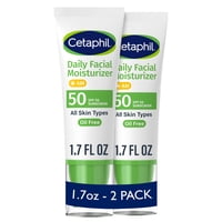 Crema Hidratante Facial Cetaphil Daily Spf 50 50 Ml (Paquete De 2)