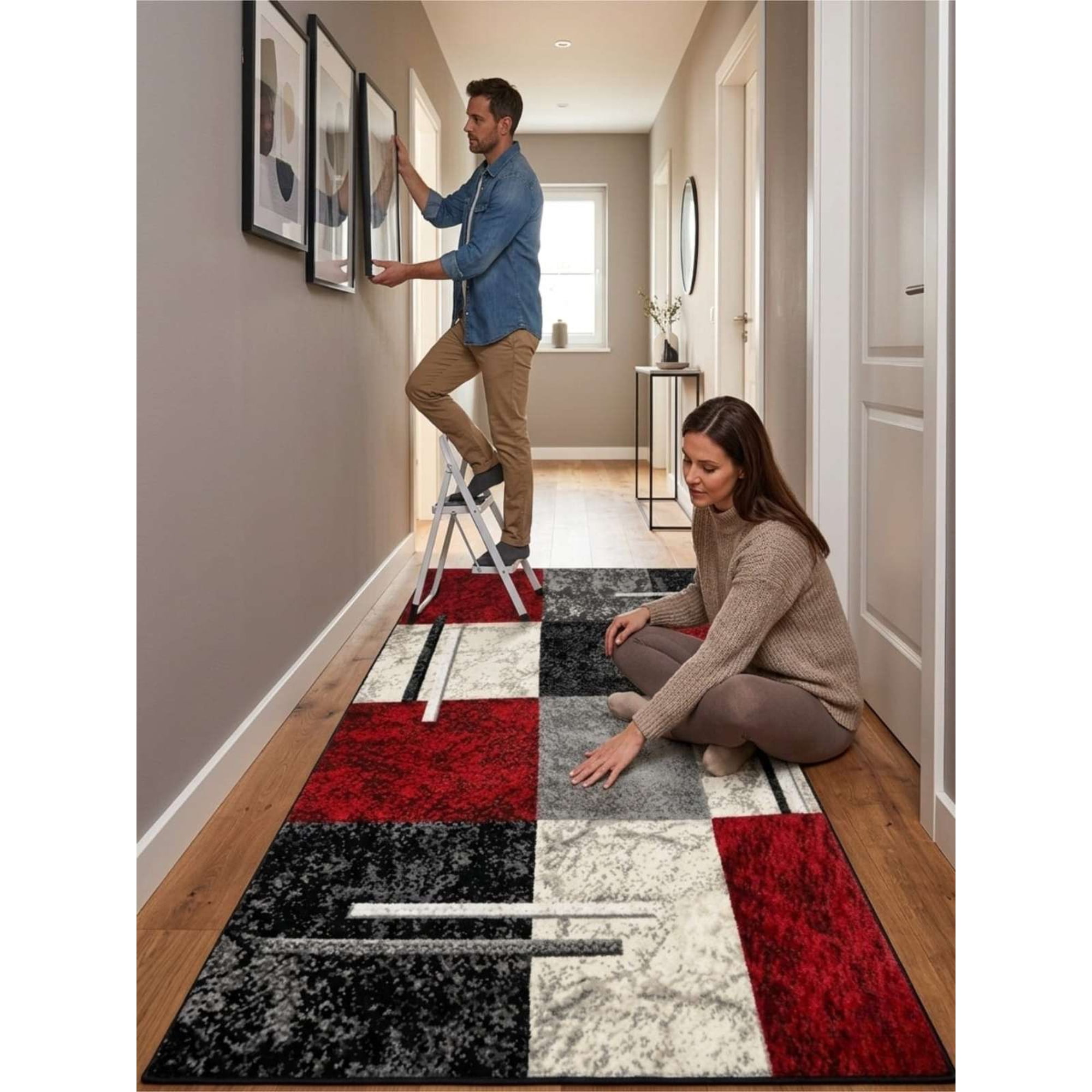Todo Para El Hogar - Alfombra De Pasillo Antideslizante 60x180 Suave Lavable