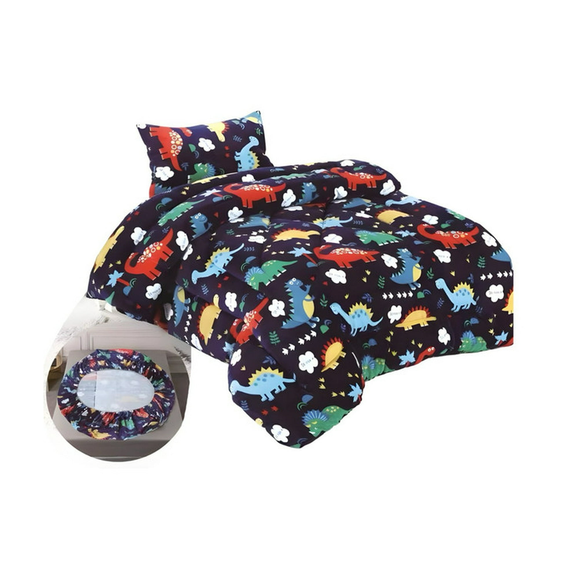 Casa Sol - Cobertor Infantil Invierno Grueso Plaza Y Media Dinosaurio