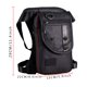 thumbnail image 2 of Bolsa de Pierna de Oxford Impermeable para Hombre y Mujeres, Bolsa Multifunción para Motocicleta, Senderismo y Viaje, Negra, 2 of 9