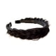 thumbnail image 5 of Diadema Trenzada Para El Cabello, Diadema Trenzada Hecha A Mano, Banda Para El Cabello Gruesa Para Mujer, Color Negro, 5 of 5