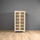 thumbnail image 3 of Vitrinero Alto de Madera 2 Puertas Vitrina de Pino con Vidrio - Beige - 80x35x180 cm, 3 of 3
