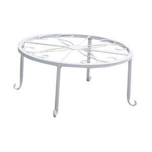 Ioensy - Soporte Para Macetas Multifuncional, Práctico Y Resistente Para Patio, Hogar Y Jardín, Color Blanco