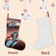 thumbnail image 3 of Capitán Planeta Tema: Calcetines de Navidad, fino lino blanco para colgar en escaleras y chimenea, decoración navideña para el hogar, regalo de Navidad. 45cm × 32cm, 3 of 5
