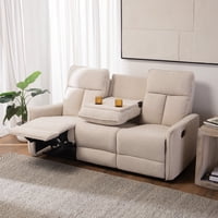 Vys Spa - Sofa Reclinable White Monaco Con Posavasos